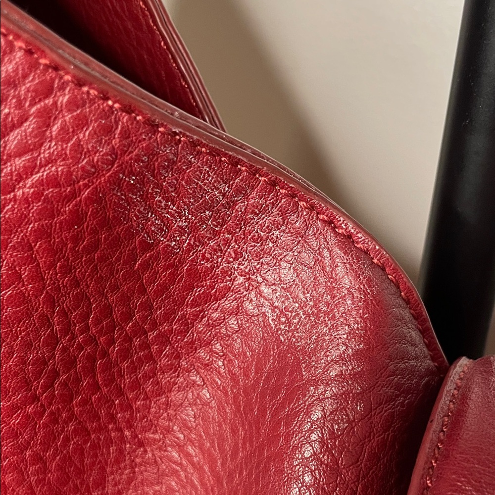 INC International Concepts Cherry Red Hobo Bag - Picture 8 of 12